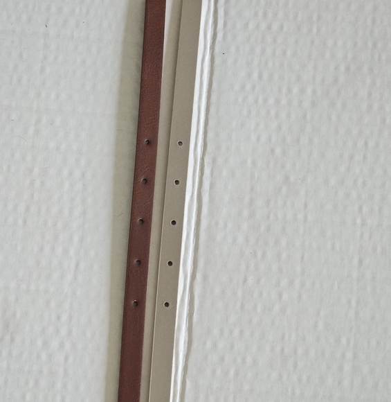 NWT Linea Pelle Lp Blue 2 Hammered Buckle Faux Leather Belts Brown/Gold XLarge - Picture 4 of 12